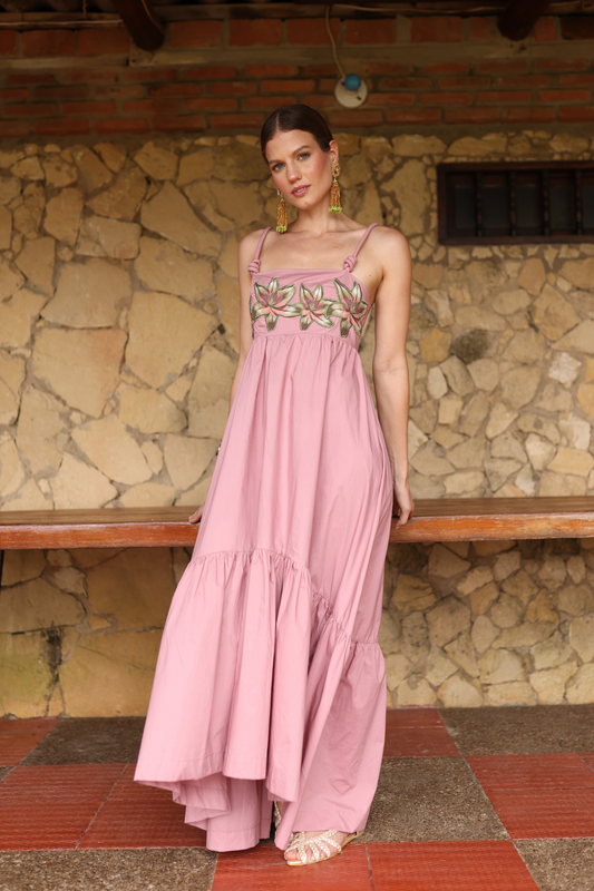 VESTIDO MAXI FRANCISCANO