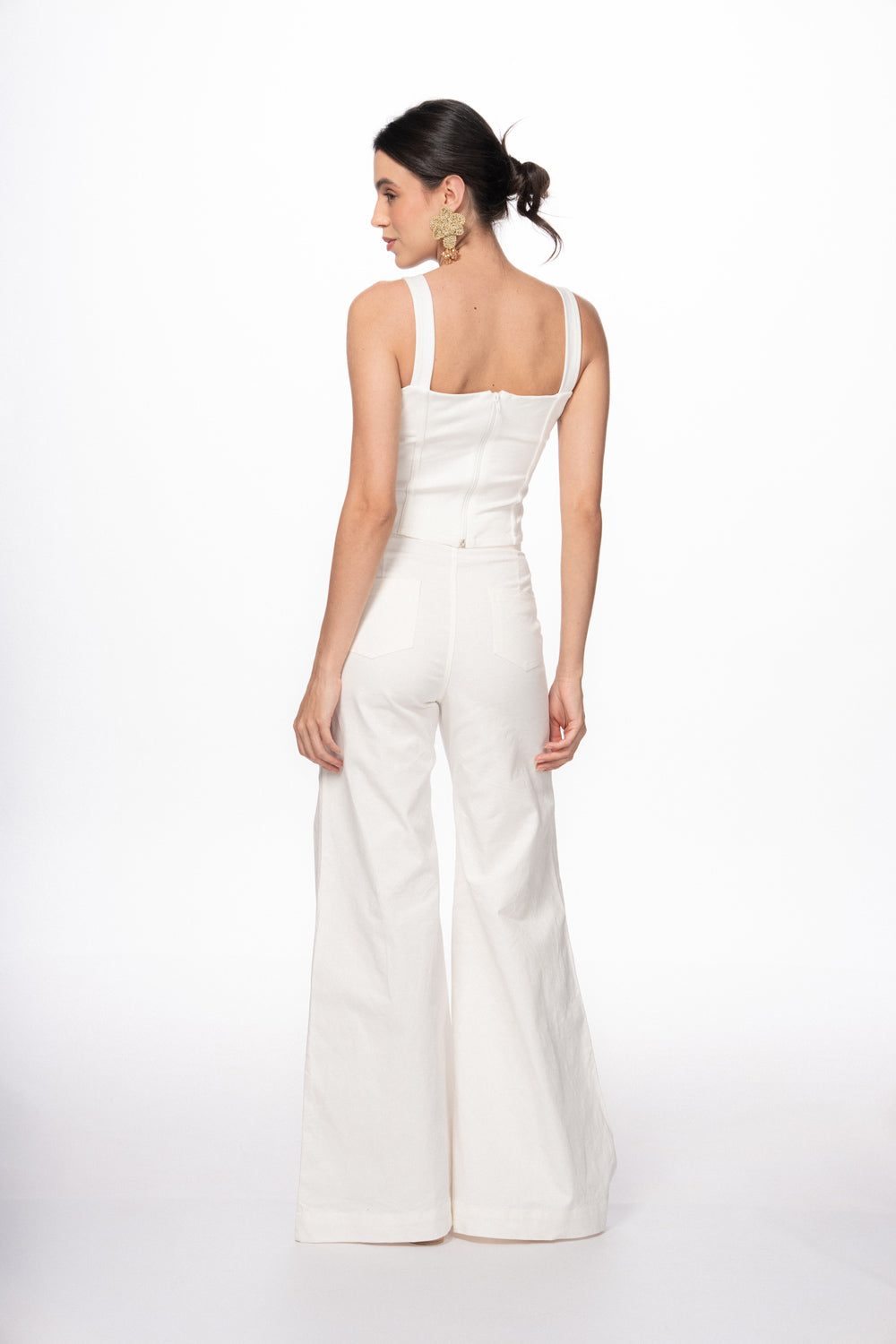 Pantalón Lewis drill marfil