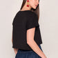 Blusa Malibu Flor (Negro)