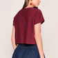 Blusa Malibu Flor (Vinotinto)