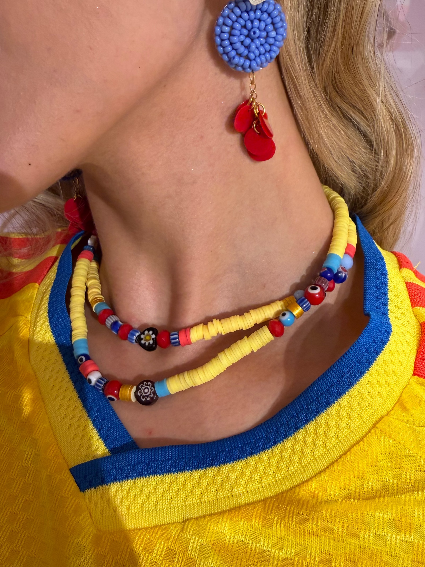 Collar Doble miel