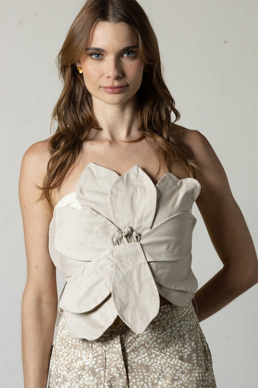 Crop Top Flor De Luna