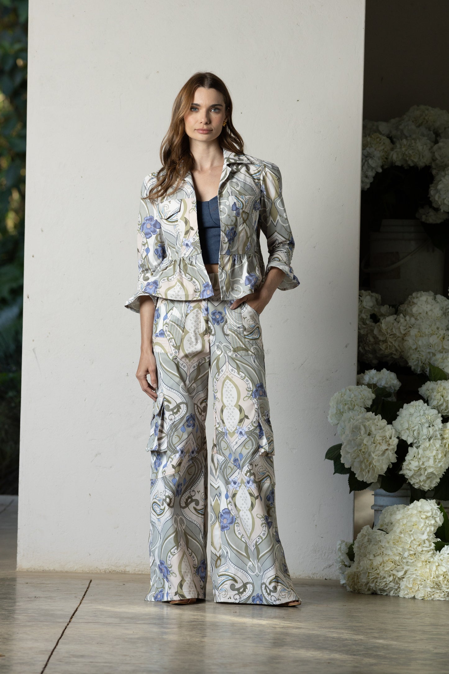 Pantalon Aperol Printed Garden