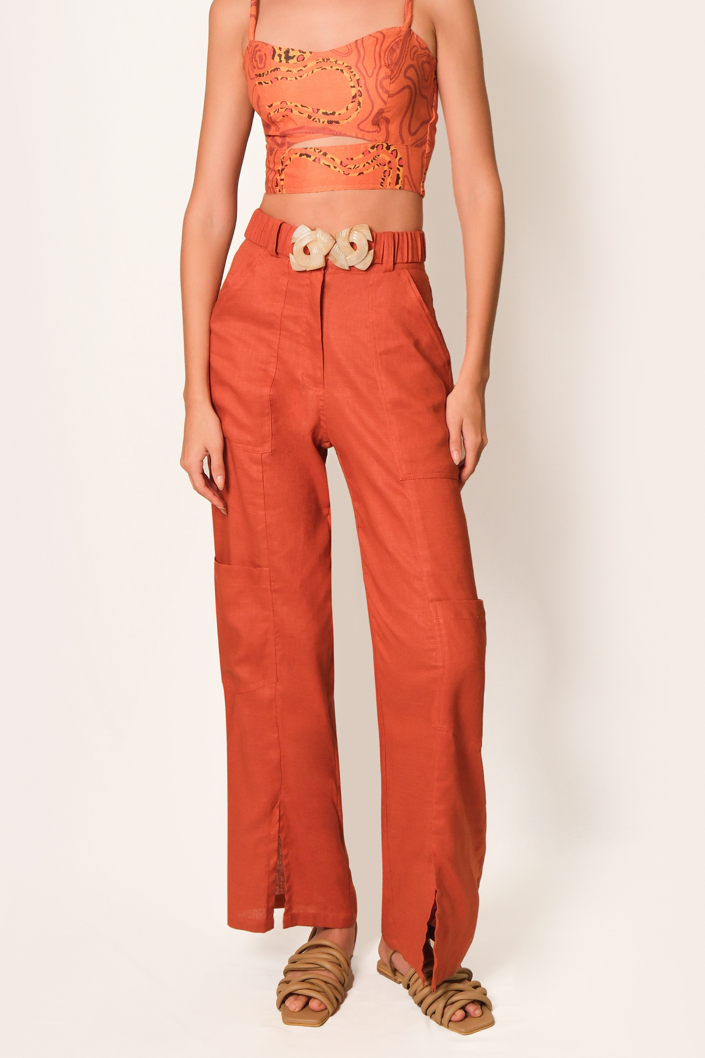 PANTALON CARGO EVA CORAL