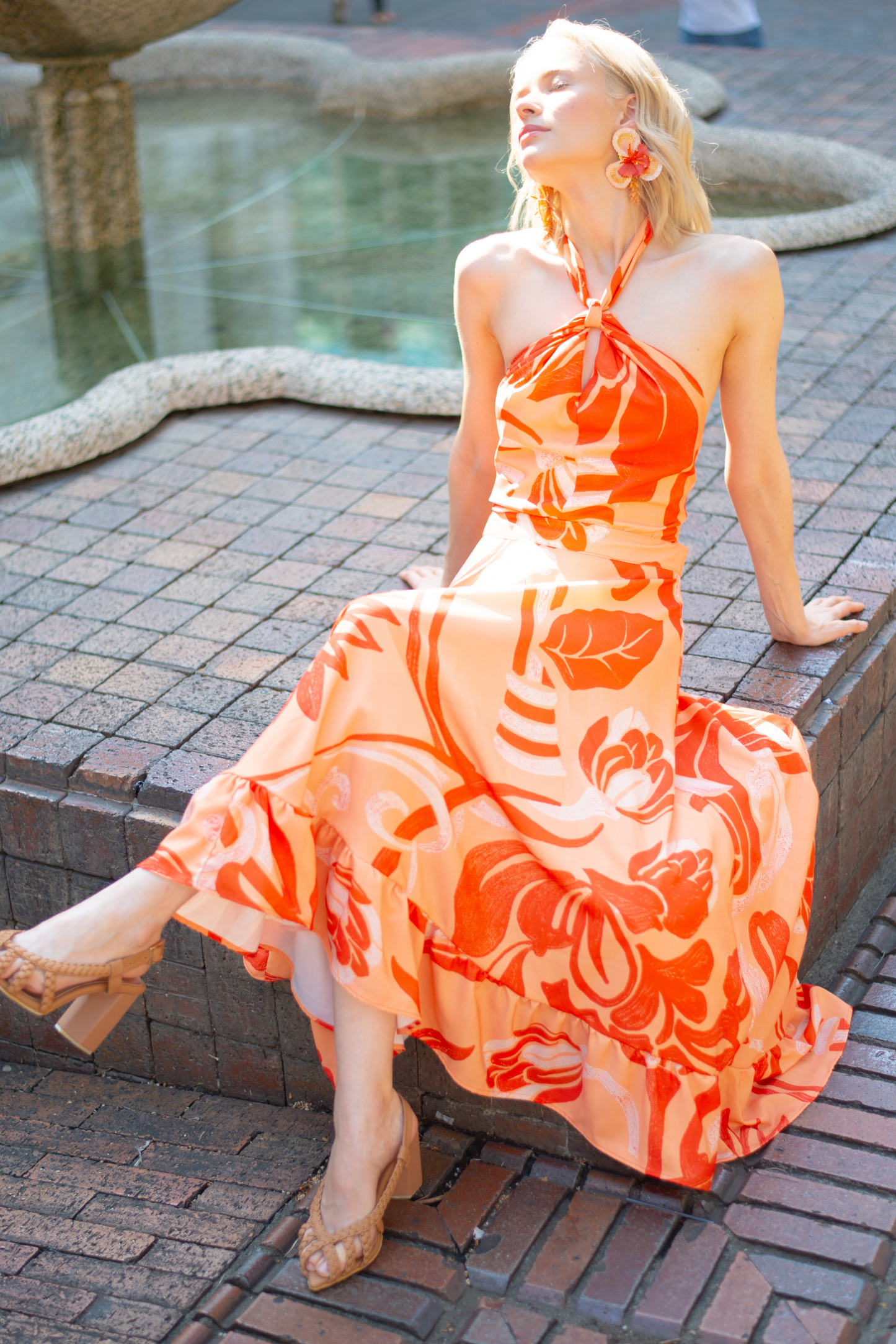 MAXI VESTIDO PEACH PRINTED