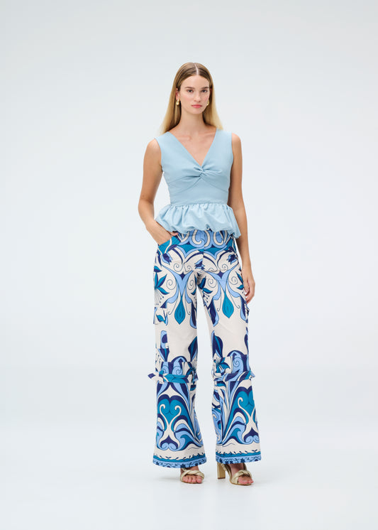 Pantalon Wide Mallorca Printed